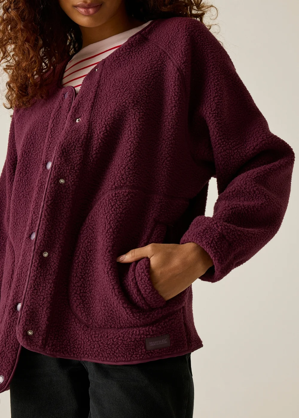 Regatta Aubergine Lea Lightweight Fleece - 14 Image 4
