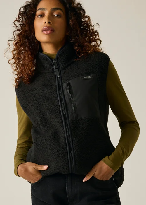 Regatta Black Frankie Borg Longline Soft Bodywarmer - 20 Image 6