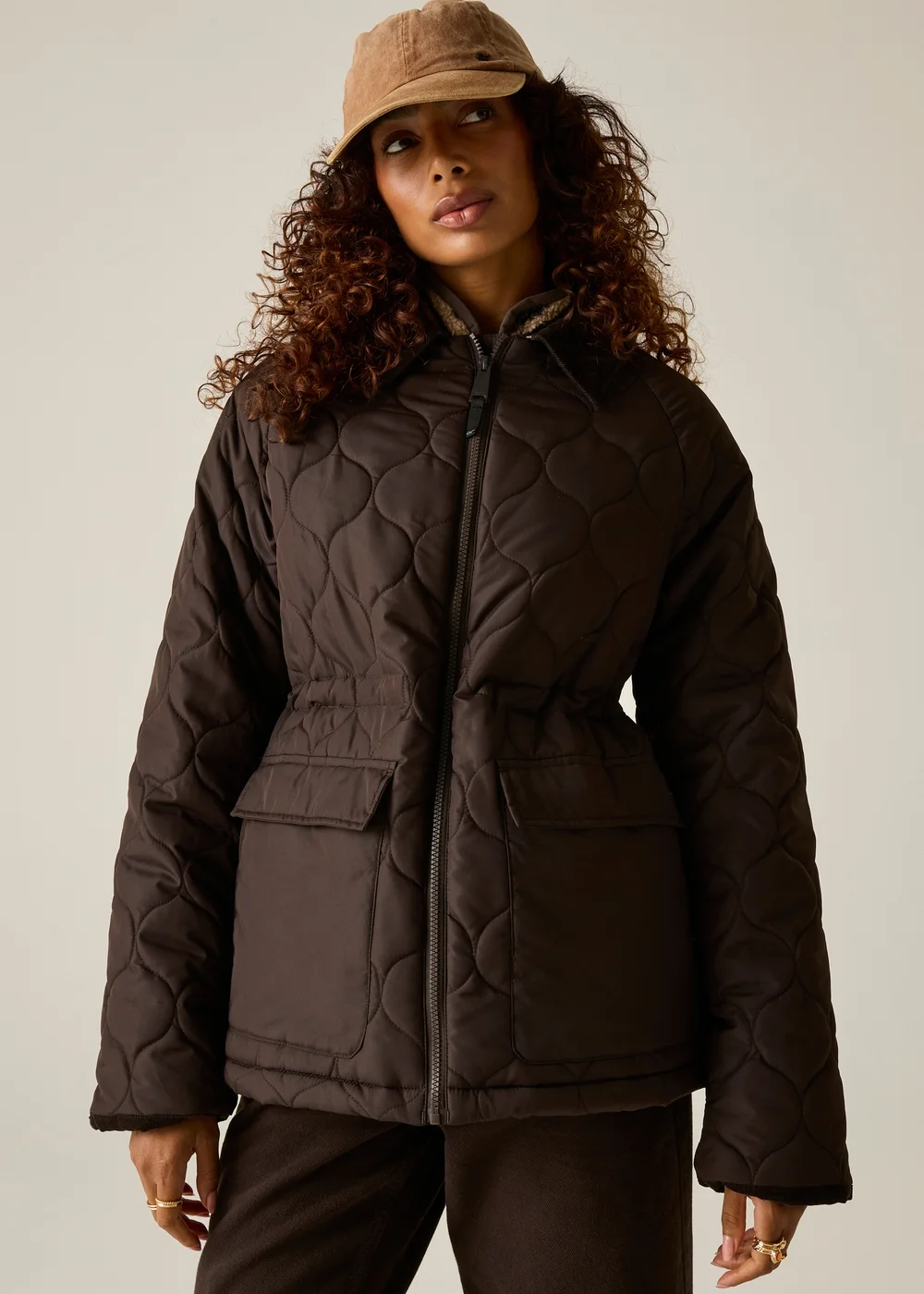 Regatta Chocolate Brown Amira Quilted Jacket - 14 Image 1