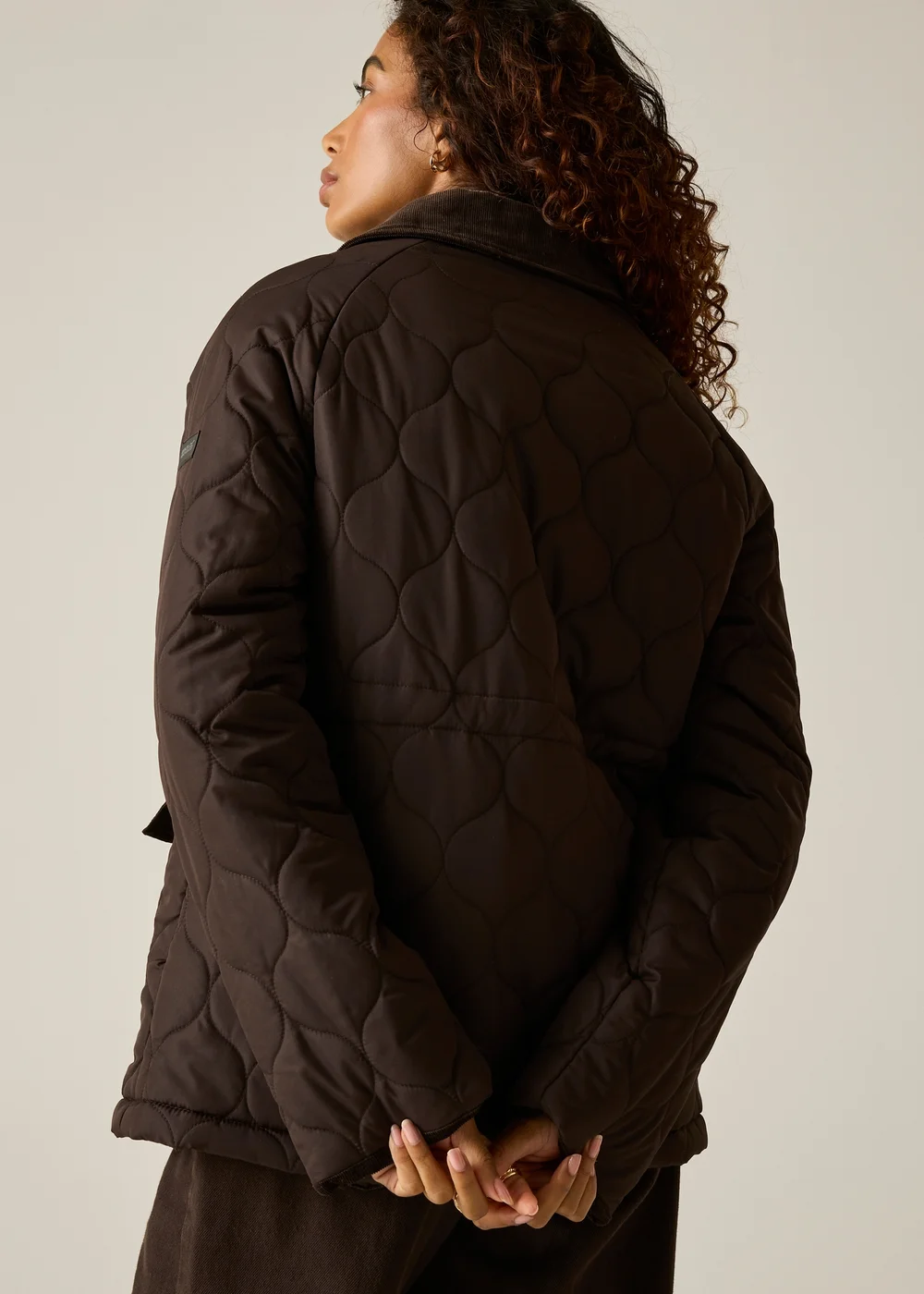 Regatta Chocolate Brown Amira Quilted Jacket - 14 Image 3