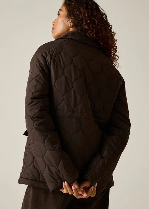 Regatta Chocolate Brown Amira Quilted Jacket - 14 Image 3