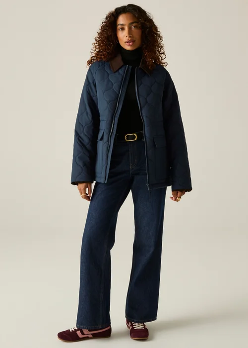 Regatta Navy Amira Quilted Jacket - 18 Image 3