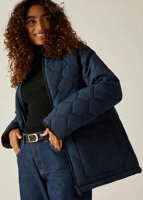 Regatta Navy Amira Quilted Jacket - 18 Image 5