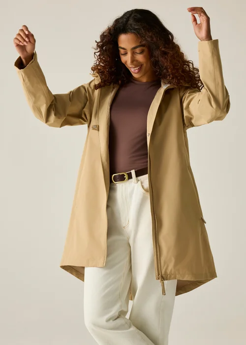 Regatta Beige Brianka Waterproof Jacket - 14 Image 2