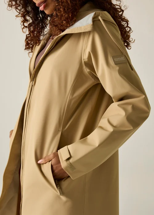 Regatta Beige Brianka Waterproof Jacket - 14 Image 5