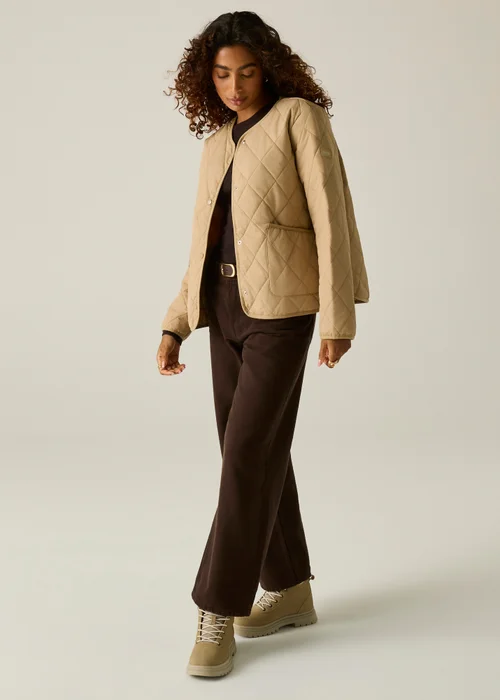 Regatta Beige Maia Quilted Jacket - 16 Image 4