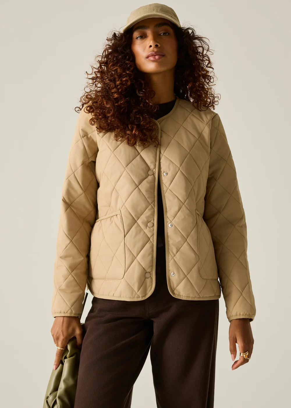Regatta Beige Maia Quilted Jacket - 16 Image 3