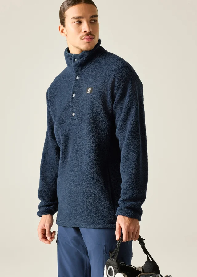 Dare 2B Navy Twin Tip Snap 1/2 Soft Fleece