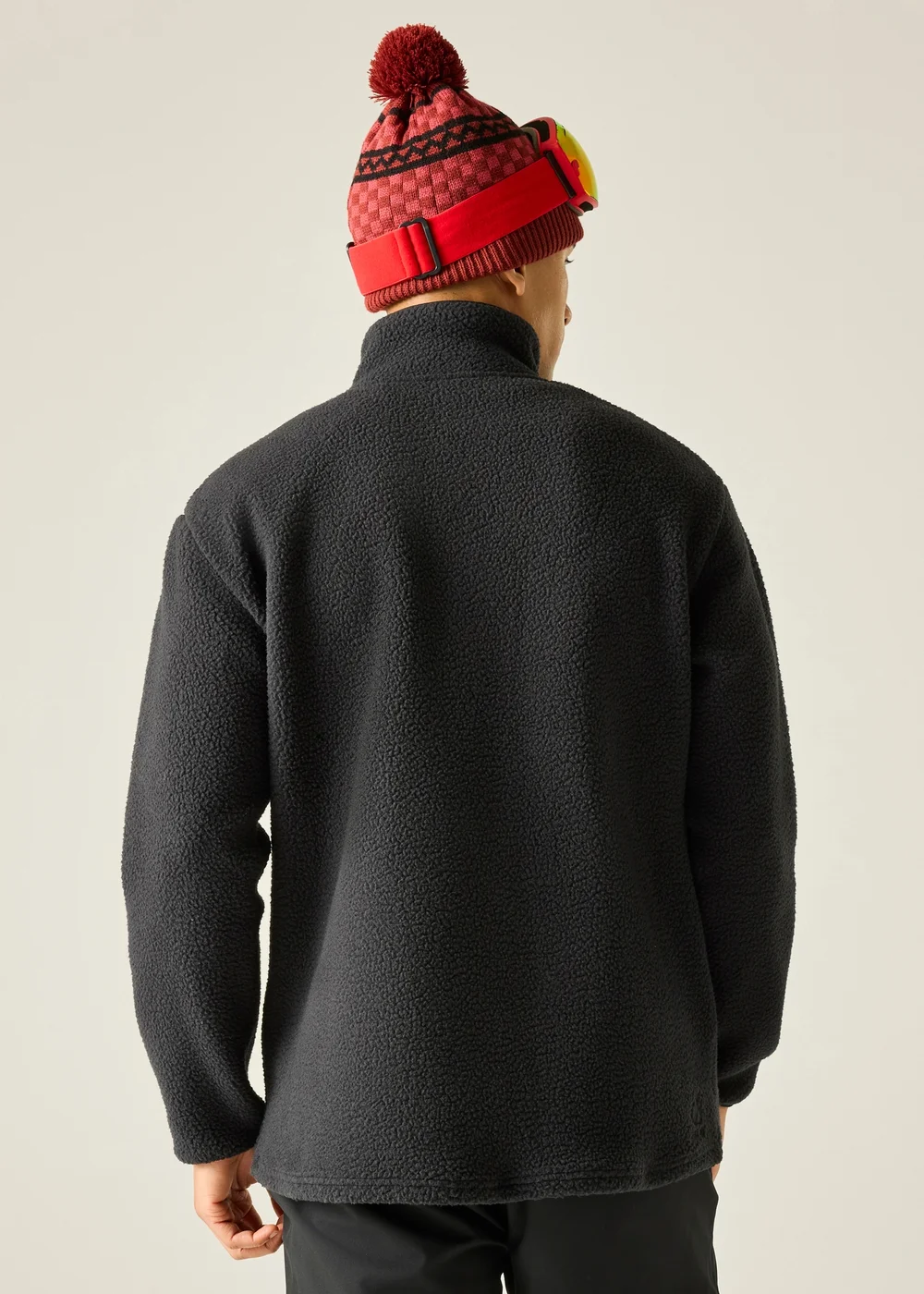 Dare 2B Black Twin Tip Snap 1/2 Soft Fleece - L Image 2