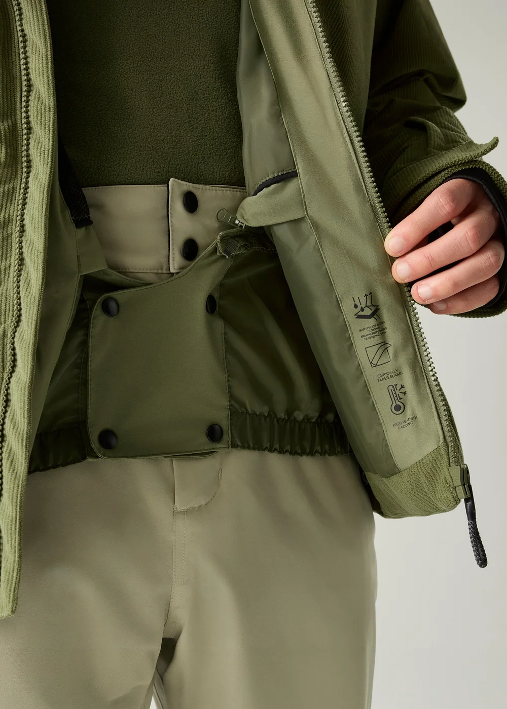 Dare 2B Olive Corded Waterproof Insulated Jacket - XL Image 4