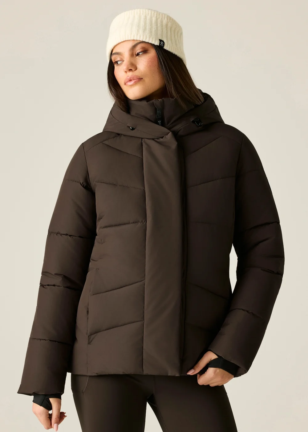 Dare 2B Chocolate Brown Lustre Waterproof Insulated Jacket - 12 Image 1