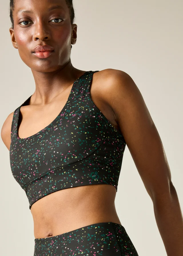 Dare 2B Black/Green Influential Quick-drying Bra