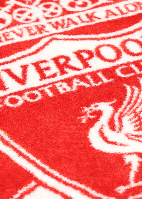 Liverpool FC Red Crest Printed Rug - One Size Image 3