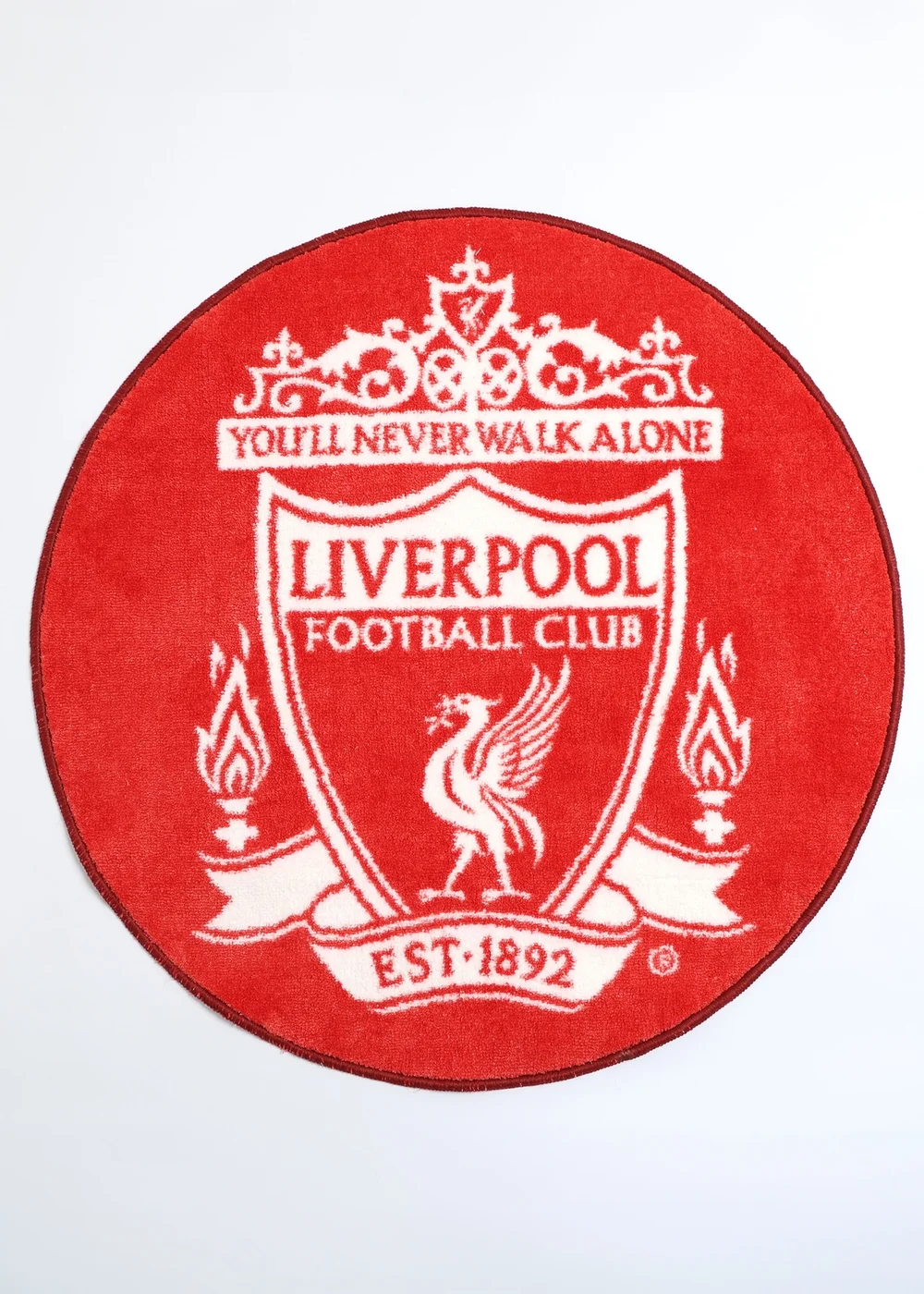Liverpool FC Red Crest Printed Rug - One Size Image 4