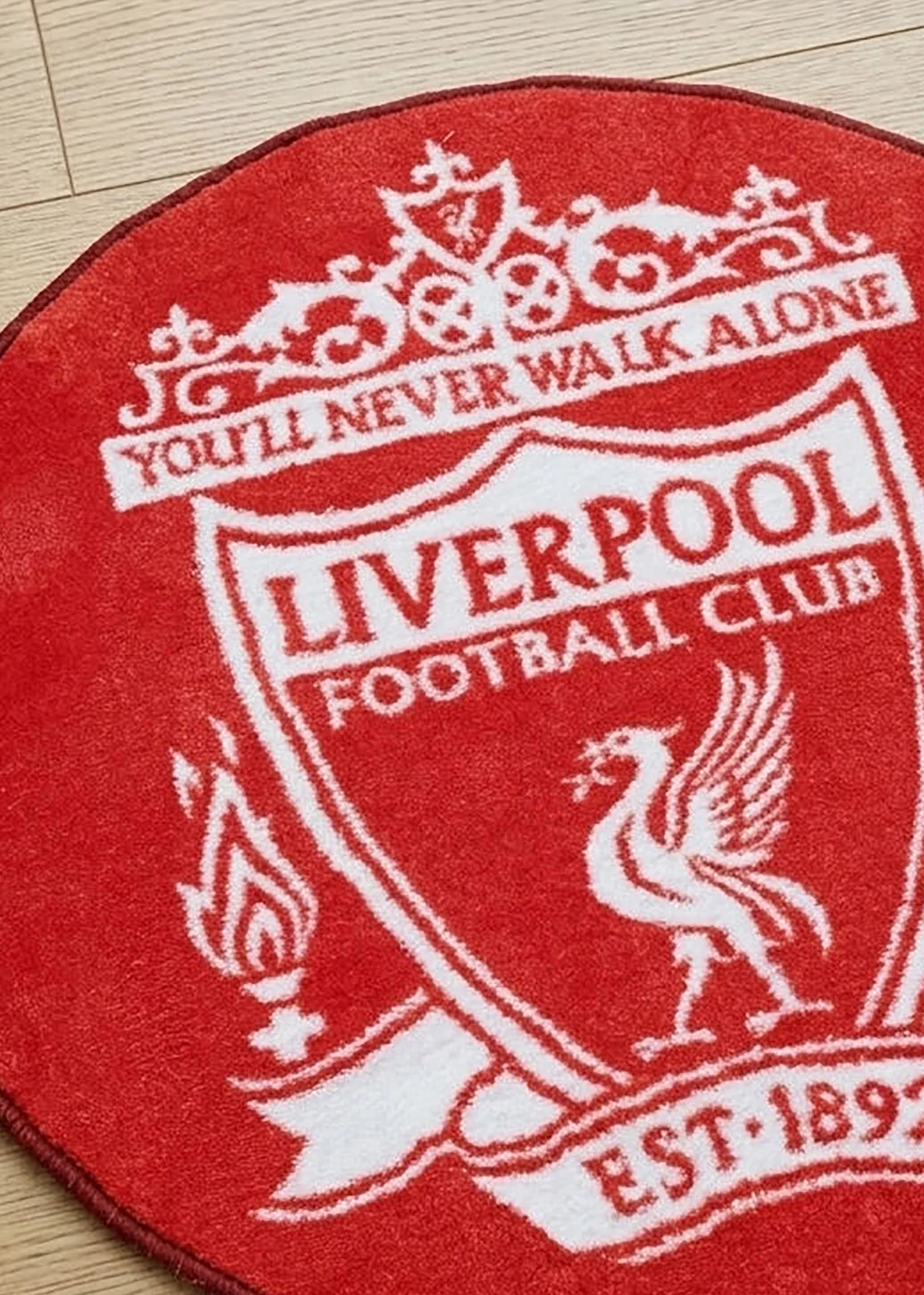 Liverpool FC Red Crest Printed Rug - One Size Image 2