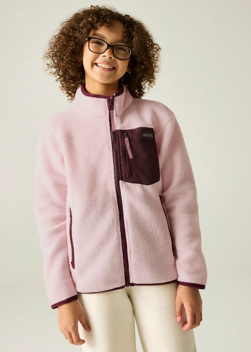 Regatta Pale Pink Frankie Junior Warm Fleece (3-13 years) - 11-12 Yrs Image 1