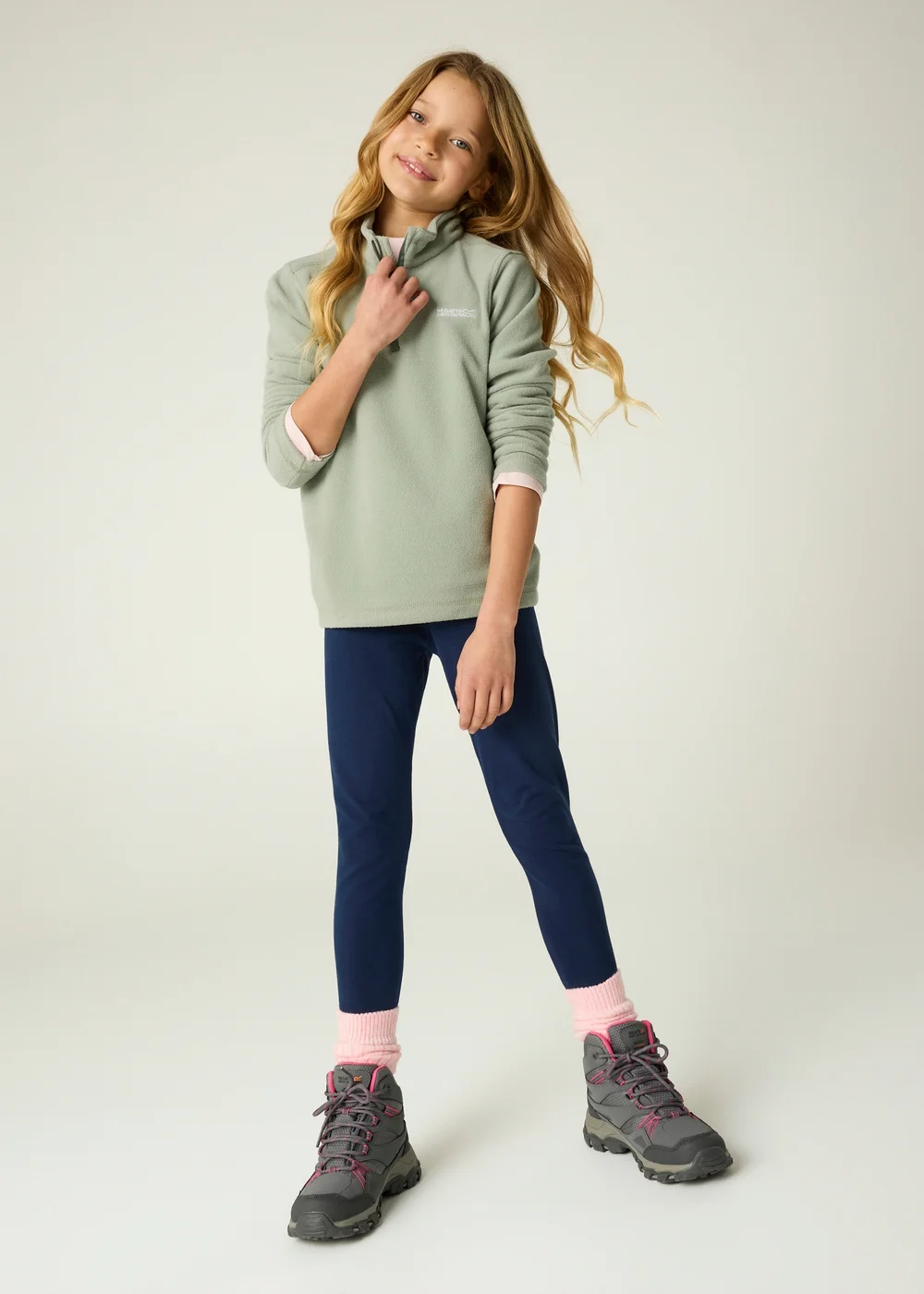 Regatta Soft Green Hot Shot II Soft Fleece (3-13 years) - 11-12 Yrs Image 3