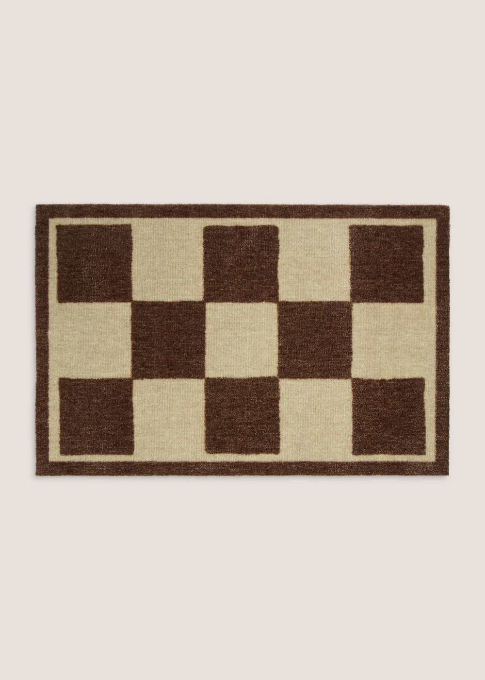 Brown Checkerboard Muddle Mat Image 1