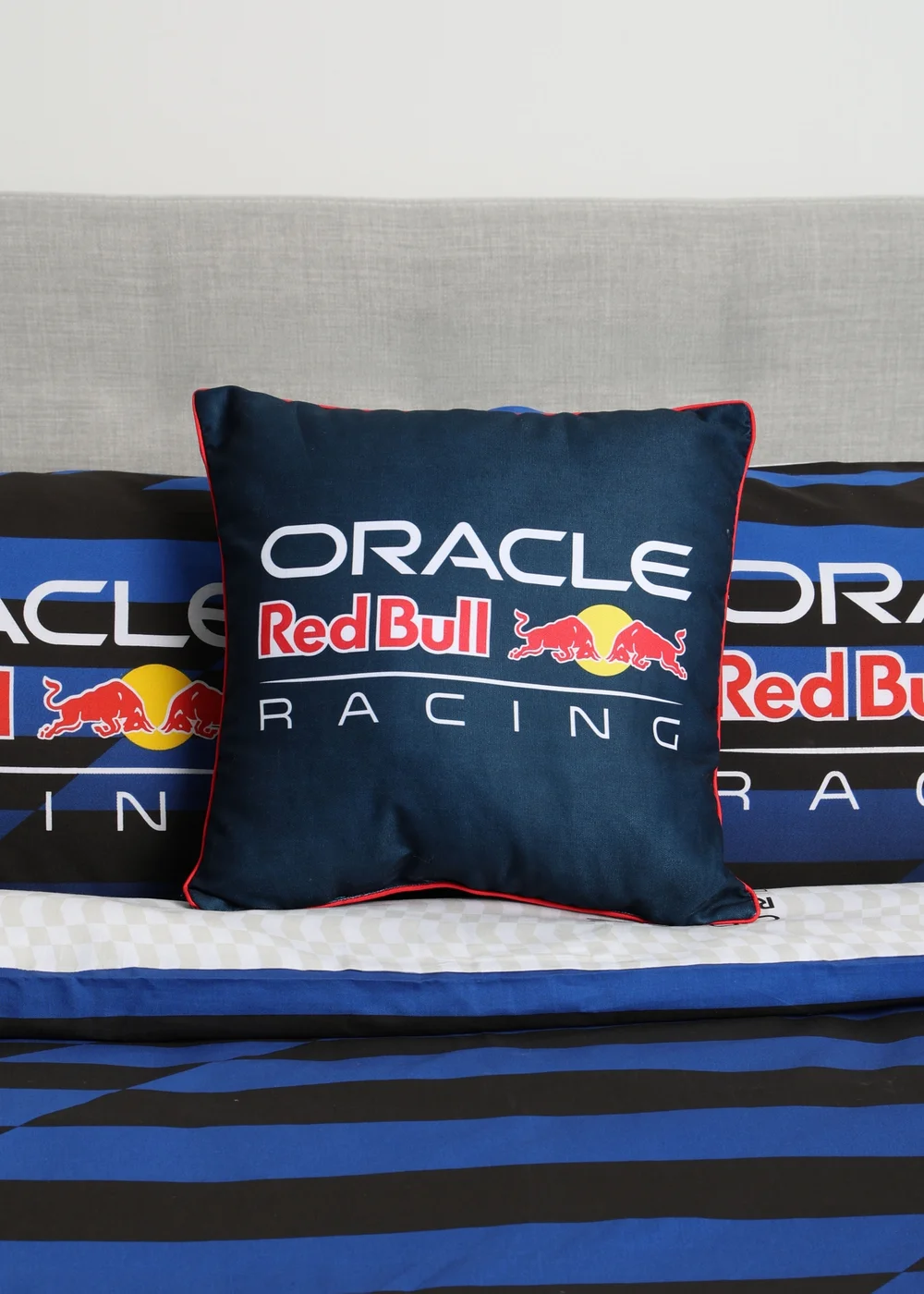 Oracle Redbull F1 Blue Square Cushion - One Size Image 1