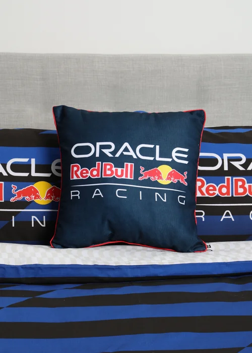Oracle Redbull F1 Blue Square Cushion - One Size Image 1