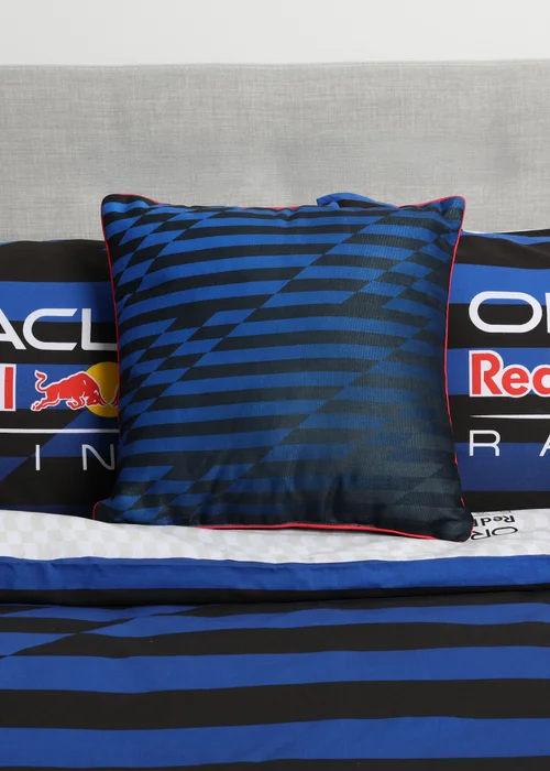 Oracle Redbull F1 Blue Square Cushion - One Size Image 2