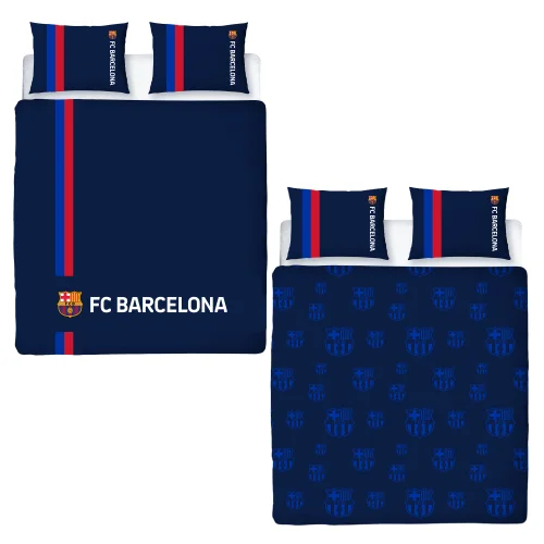 Barcelona FC Blue Double Duvet Cover Set - Double Image 1