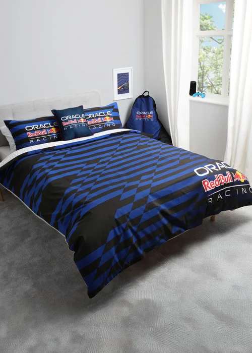 Oracle Red Bull F1 Navy Double Duvet Cover Set - Double Image 2