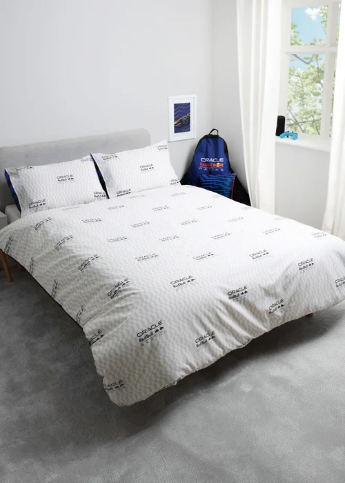 Oracle Red Bull F1 Navy Double Duvet Cover Set - Double Image 3