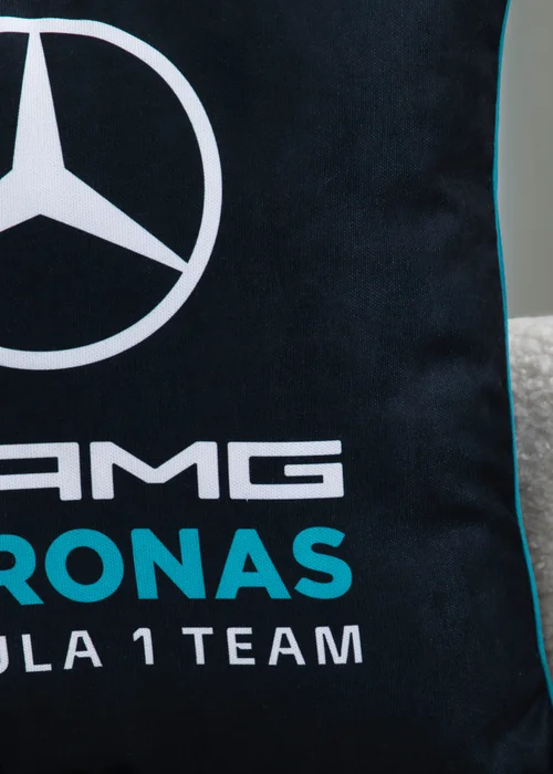 Mercedes AMG Petronas F1 Black Square Cushion - One Size Image 3
