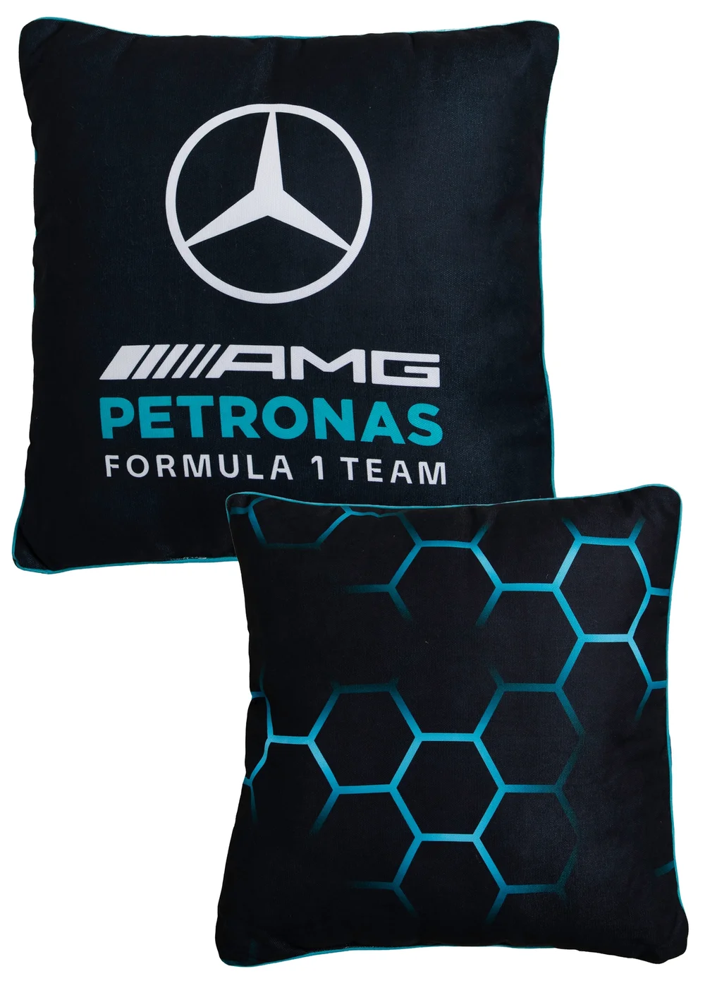Mercedes AMG Petronas F1 Black Square Cushion - One Size Image 5