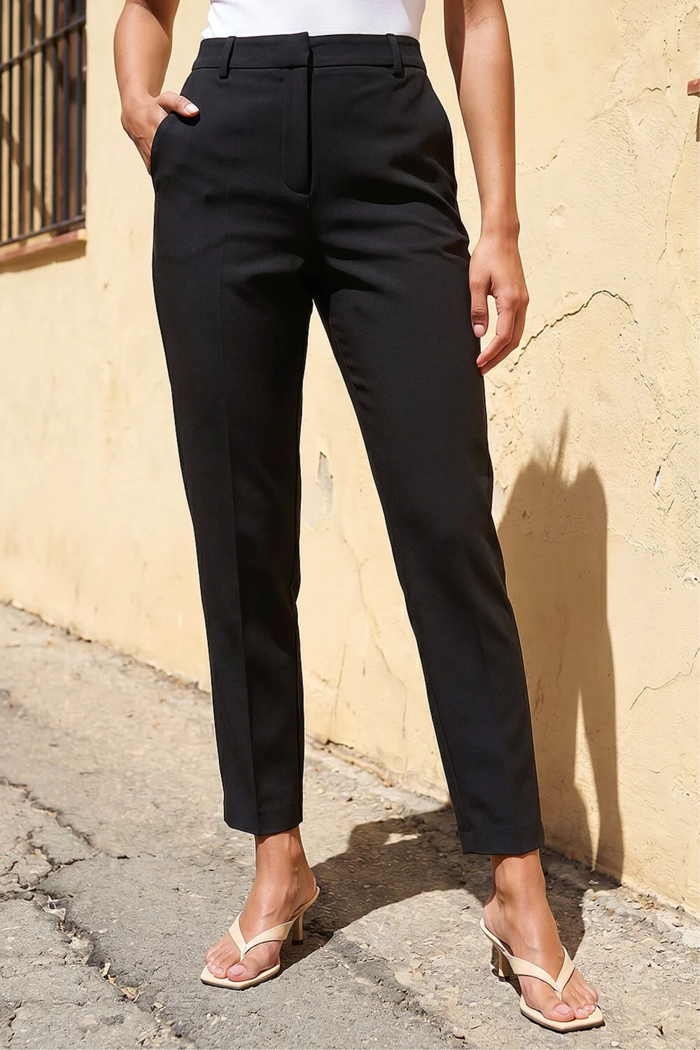 Roman Black Regular Slim Leg Trouser - 18 Image 1