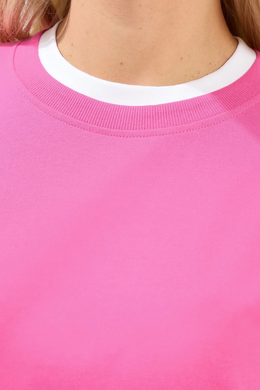 Yours Curve Pink 2-In-1 Crew Neck Sweatshirt - 14 Image 4