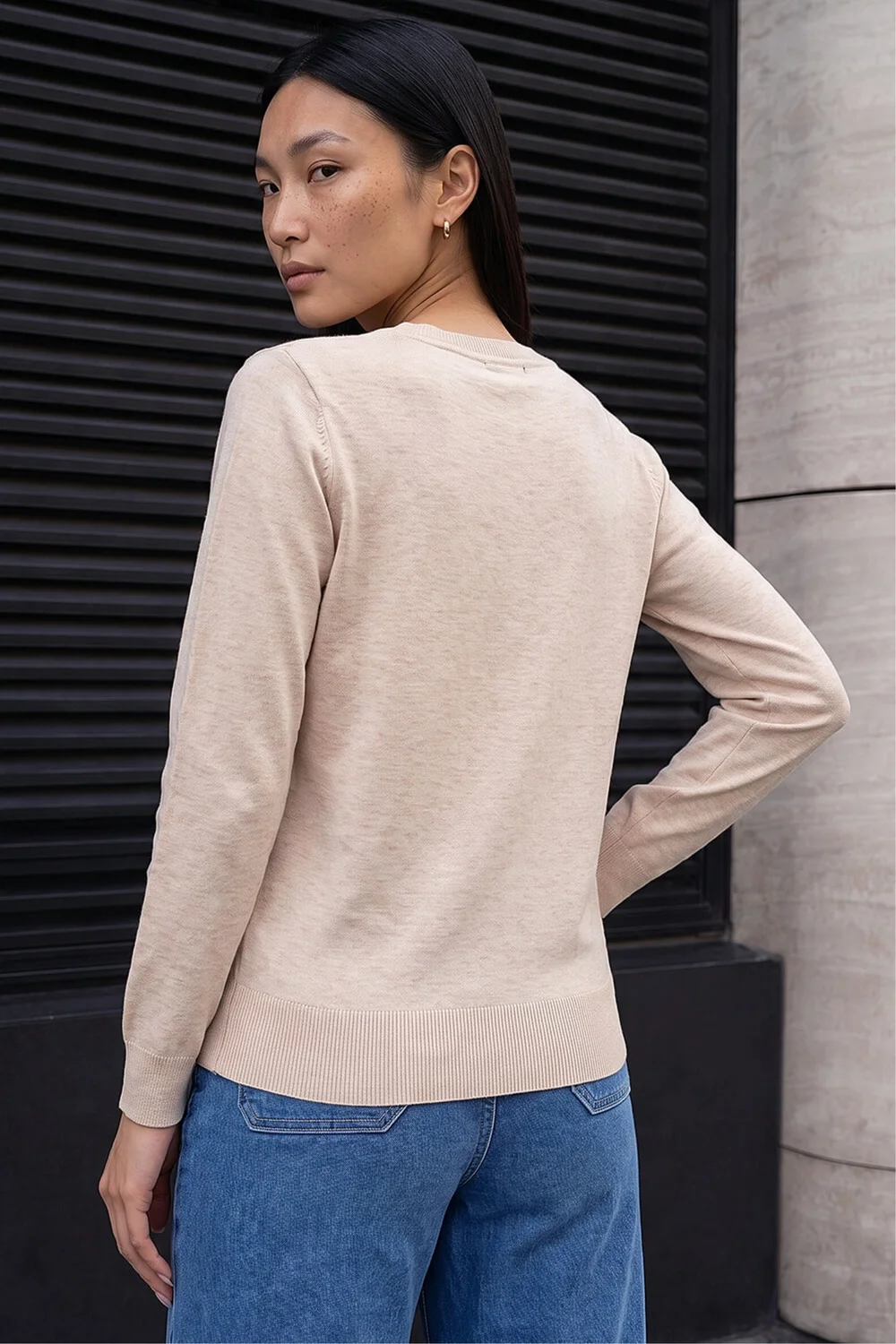 Roman Cream V-Neck Star Hotfix Jumper - 20 Image 3
