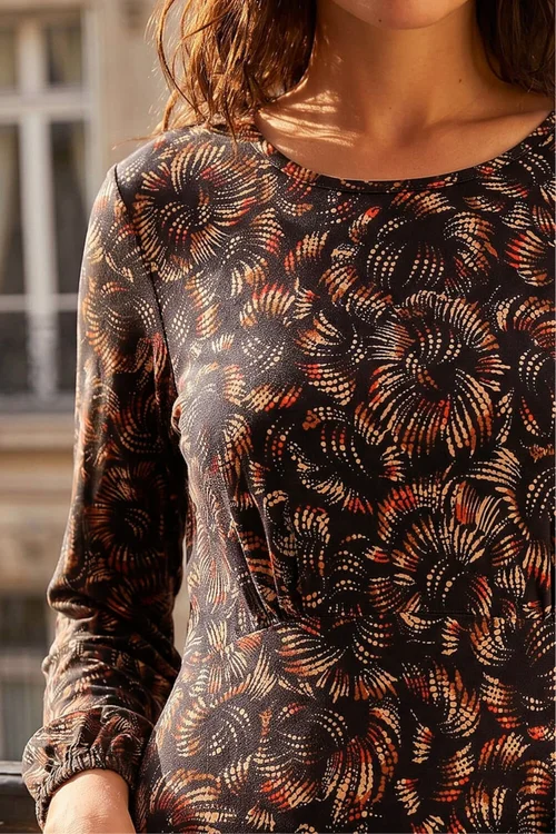 Roman Navy Speckled Print Dress - 18 Image 4