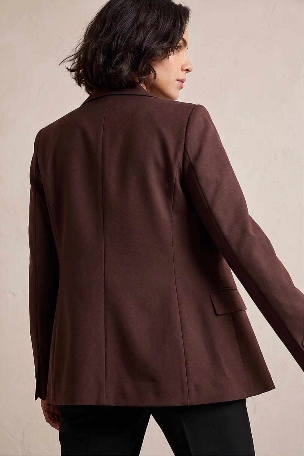 Roman Dark Brown Single Breasted Blazer - 14 Image 4