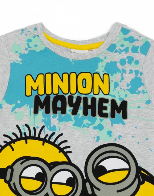 Vanilla Underground Minions Boys Blue Mayhem Short Pyjama Set (3-10 Years) - 9-10 Yrs Image 3