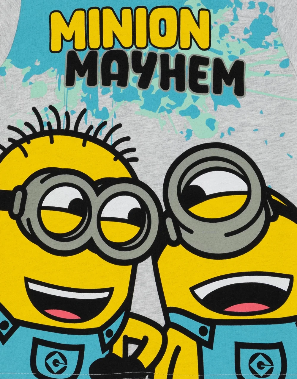 Vanilla Underground Minions Boys Blue Mayhem Short Pyjama Set (3-10 Years) - 9-10 Yrs Image 2