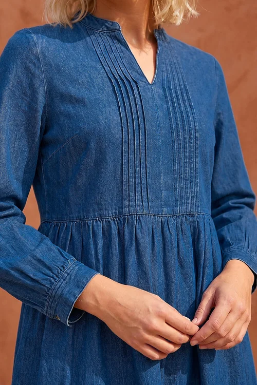 Roman Indigo Petite Denim Tunic Dress - 10 Image 4