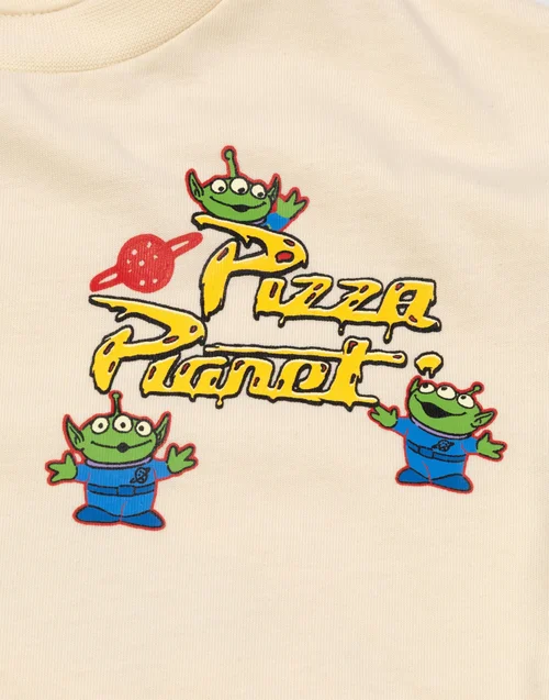 Disney Toy Story Boys Beige Pizza Planet T-Shirt & Shorts Set (12m-7y) - 2-3 Yrs Image 4