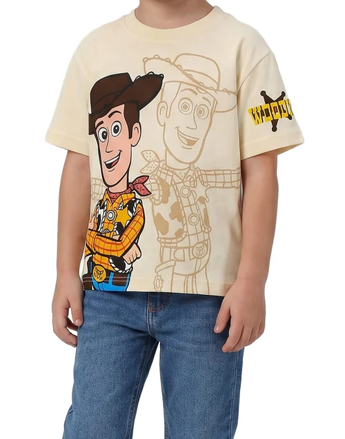 Disney Toy Story Boys Multicoloured Woody Buzz & Rex Multi-Pack Of 3 Short-Sleeved T-Shirts (12m-7y) - 5-6 Yrs Image 2