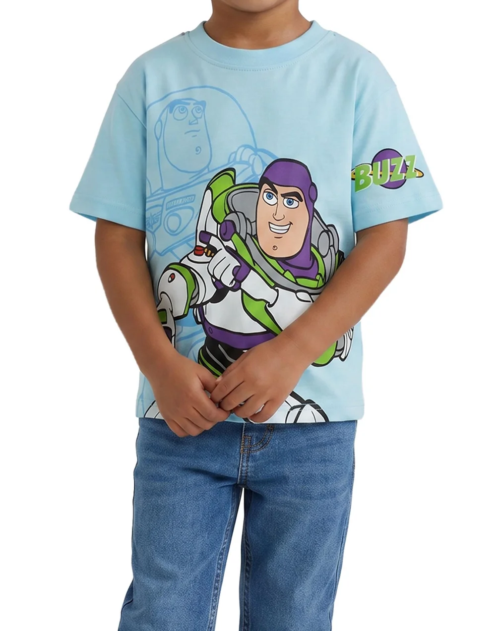Disney Toy Story Boys Multicoloured Woody Buzz & Rex Multi-Pack Of 3 Short-Sleeved T-Shirts (12m-7y) - 5-6 Yrs Image 3