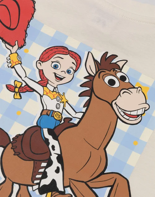 Disney Toy Story Girls White Jessie & Bullseye T-Shirt & Shorts Set (12m-7y) - 1.5-2 Yrs Image 6