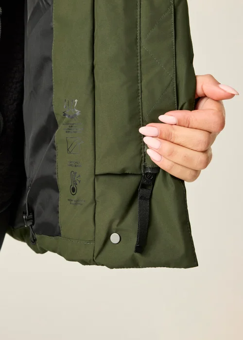 Dare 2B Khaki Lustre Waterproof Insulated Jacket - 20 Image 4