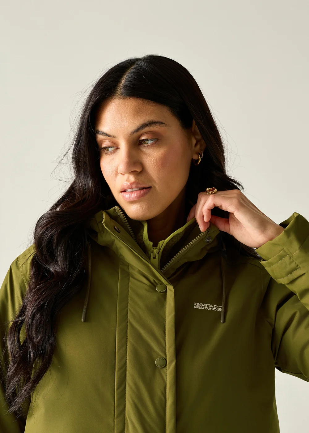 Regatta Green Orla Longline Waterproof Insulated Jacket - 10 Image 4