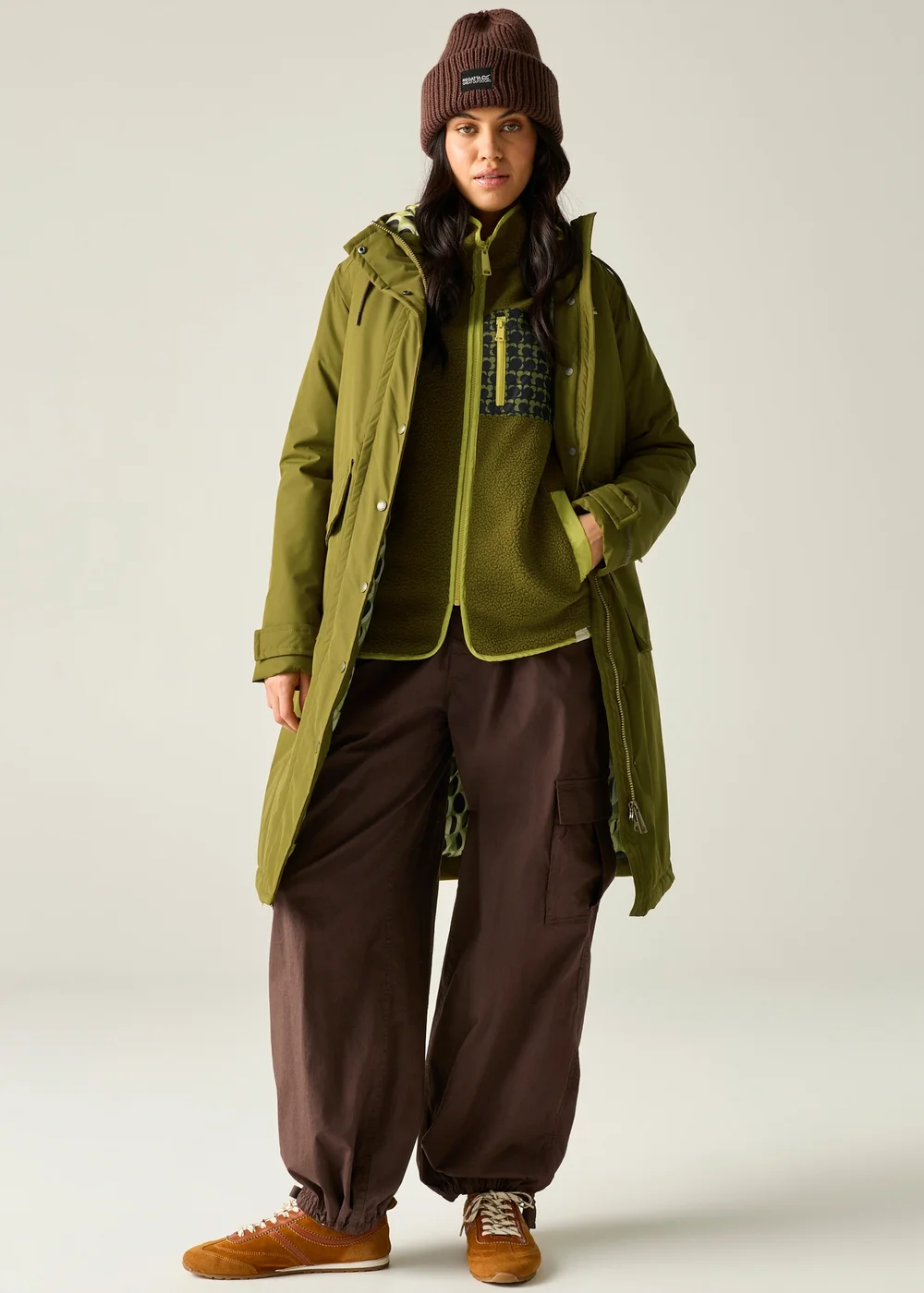 Regatta Green Orla Longline Waterproof Insulated Jacket - 10 Image 1