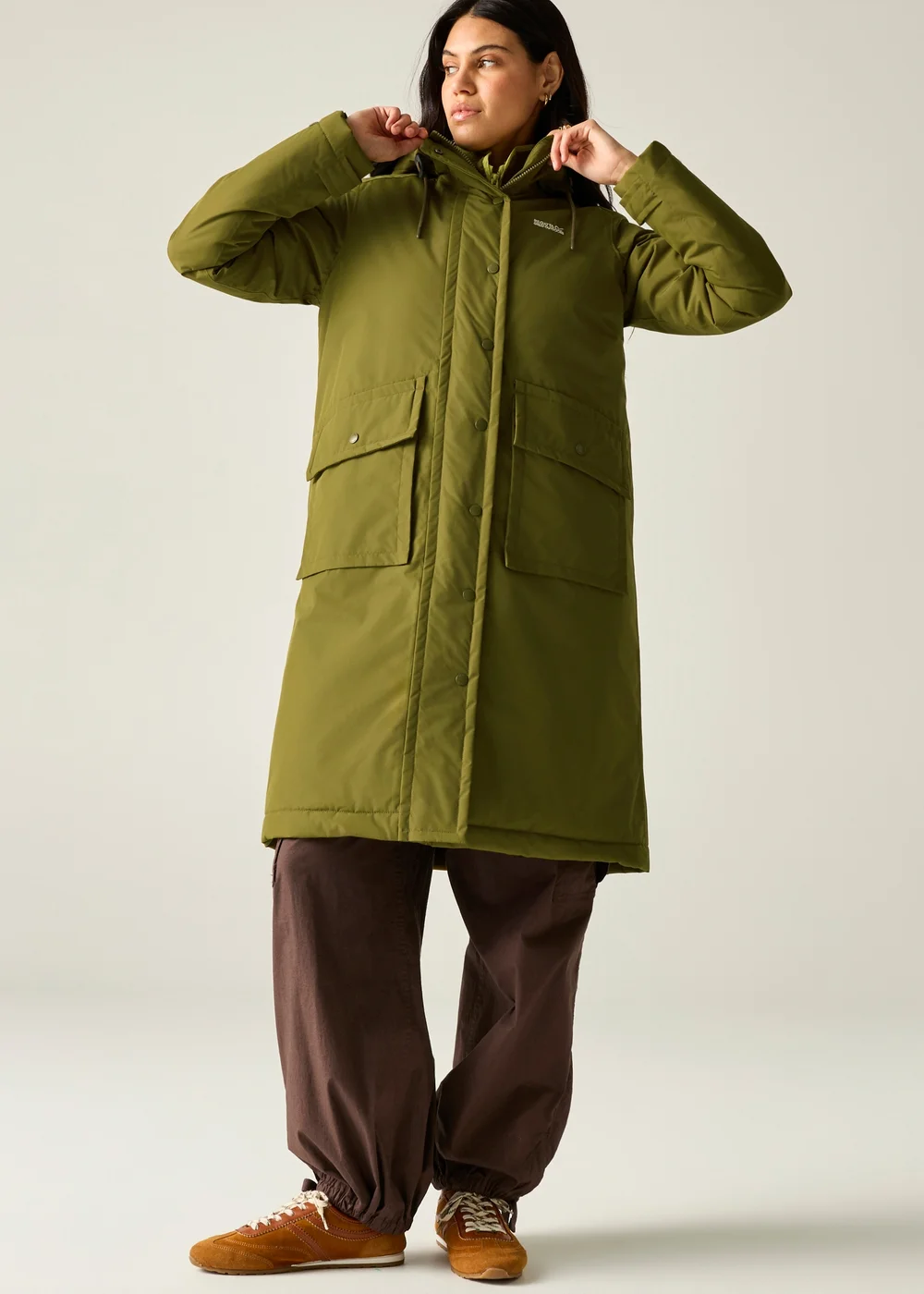 Regatta Green Orla Longline Waterproof Insulated Jacket - 10 Image 5