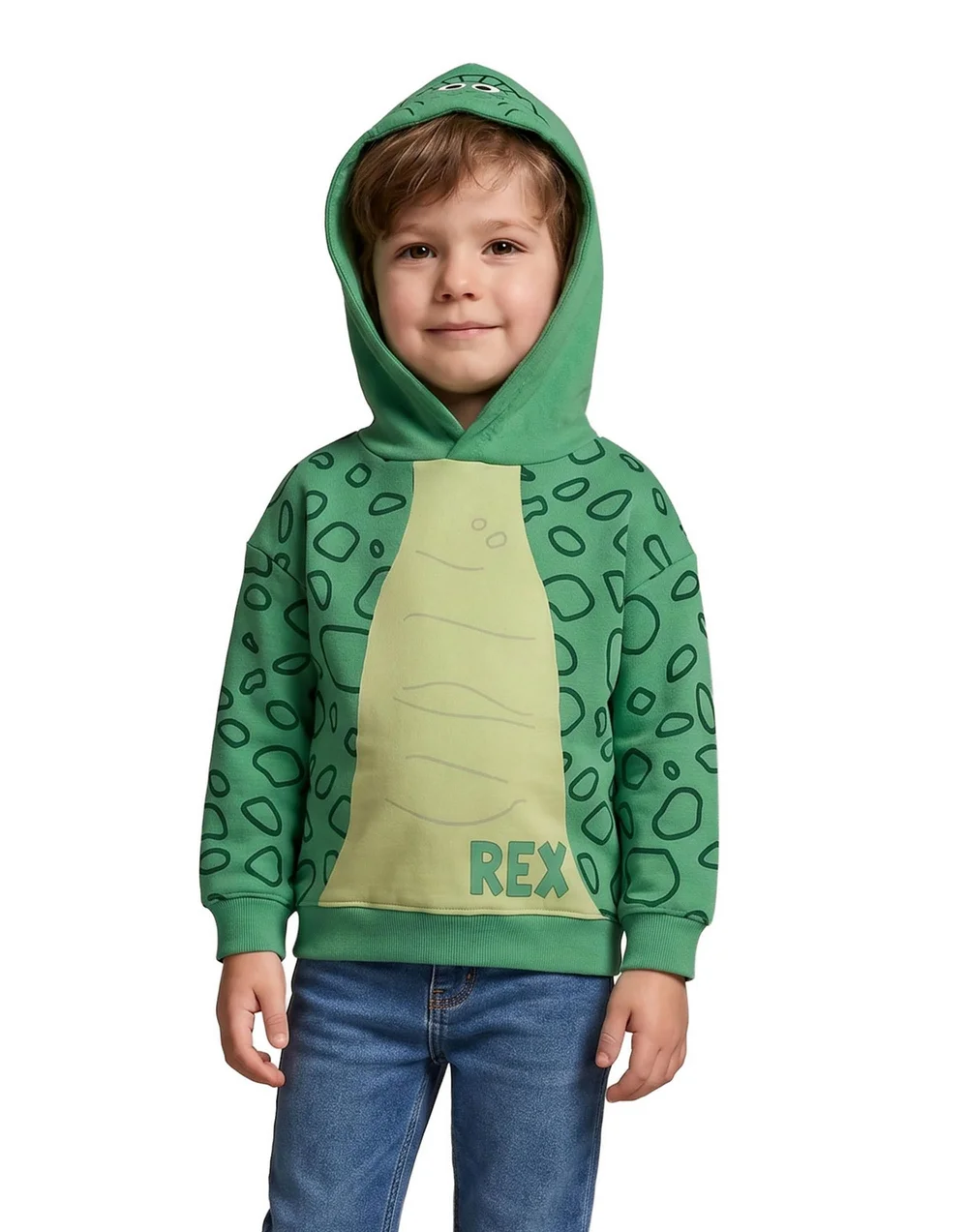 Disney Toy Story Boys Multicoloured Rex Hoodie (12m-7y) - 1-1.5 Yrs Image 1