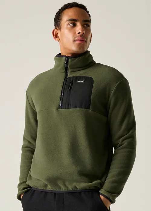 Regatta Khaki Frankie Half Zip Soft Fleece - 2XL Image 2