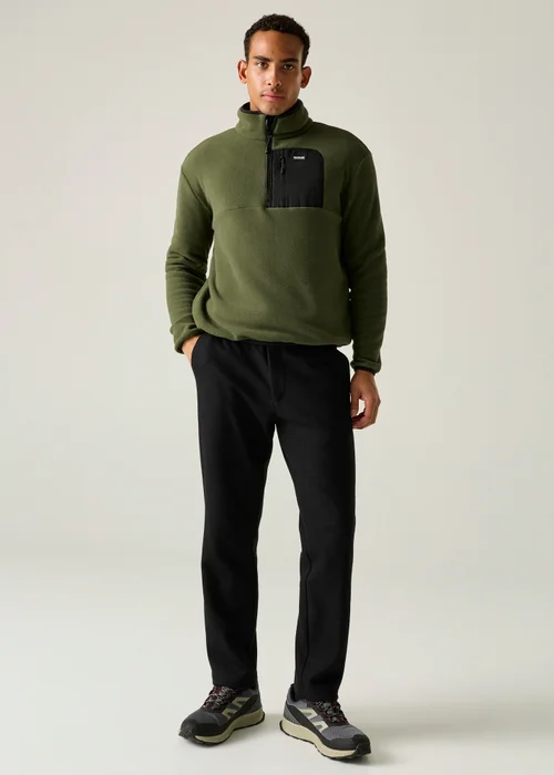Regatta Khaki Frankie Half Zip Soft Fleece - 2XL Image 5