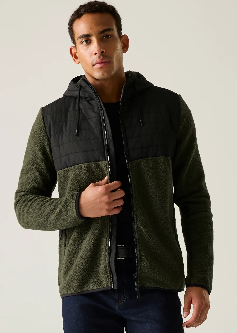 Regatta Khaki Frankie Borg Hybrid Insulated Fleece - L Image 4